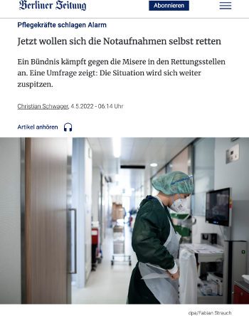 Notaufnahmen retten - Berliner Zeitung 04.05.2022